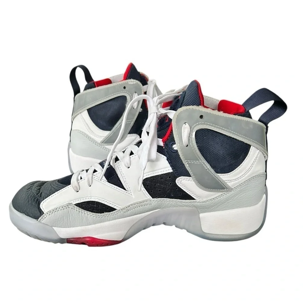 NIKE JORDAN Jumpman XIV Two Trey Olympic Sneakers Leather Mid Tops Men’s Sz 8 EC